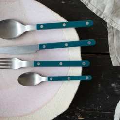 Bistrot Vintage Uni, Bleu canard*Sabre Paris Clearance